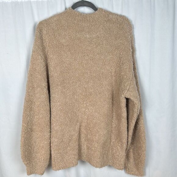 Reformation Alpaca Linen Blend Ambrose Bouclé Sweater in Ginger Medium - Picture 4 of 9